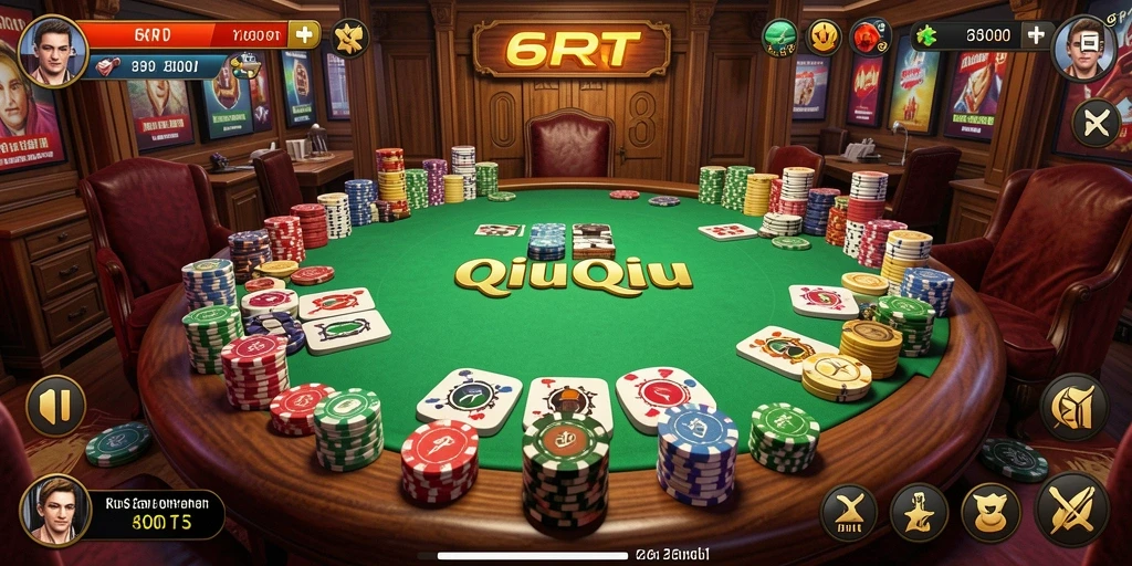 Gameplay QiuQiu yang seru dan menantang di 6RT.