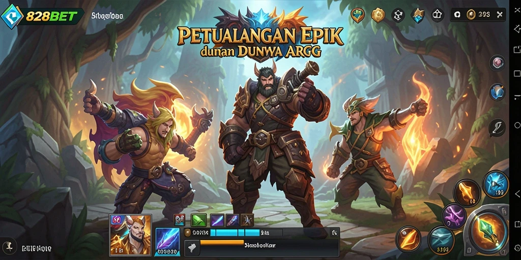 Screenshot 828BET menampilkan aksi gameplay ARPG yang seru.