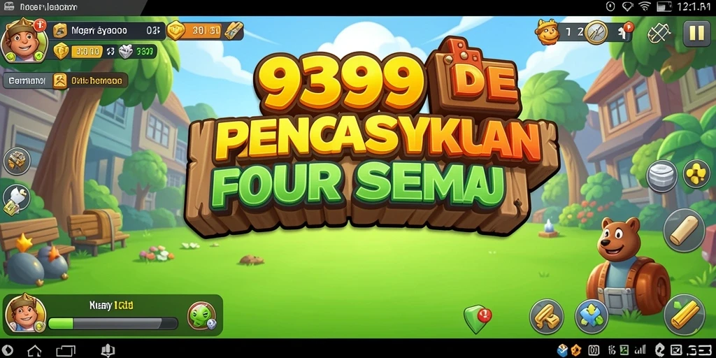 Tampilan gameplay menakjubkan dari 9399 yang menunjukkan kemajuan Idle.