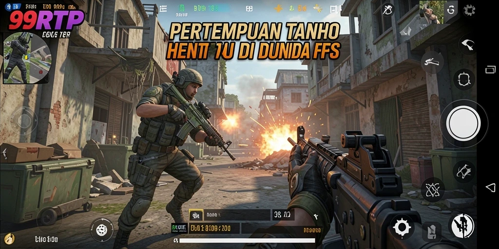 Screenshot <strong>99RTP</strong> menunjukkan aksi seru dalam pertempuran FPS.