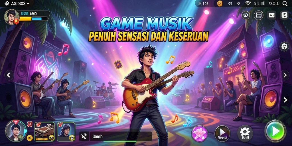 Gameplay ASIA303 menampilkan aksi seru mengikuti irama musik.