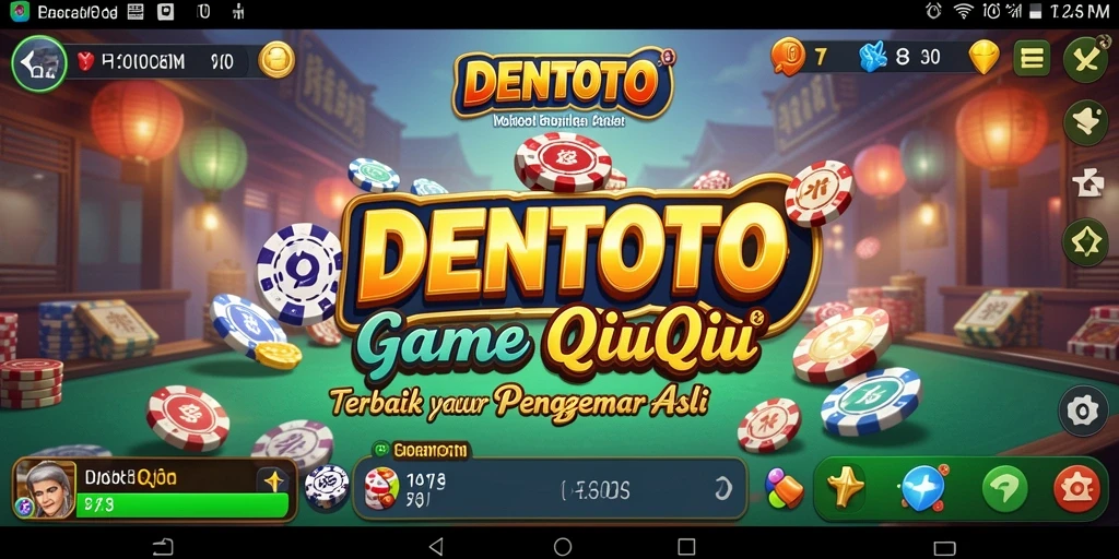 Tampilan gameplay DENTOTO yang mendebarkan dan penuh strategi QiuQiu.