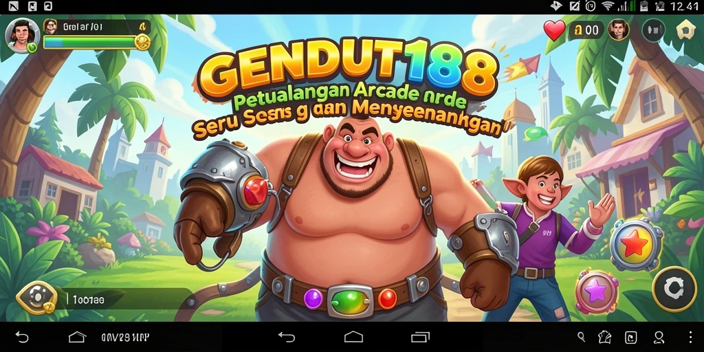Gambaran gameplay seru di GENDUT188 dengan warna-warna cerah.