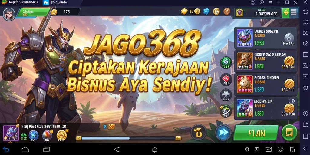 Screenshot JAGO368 menampilkan aksi gameplay Tycoon yang seru dan dinamis.
