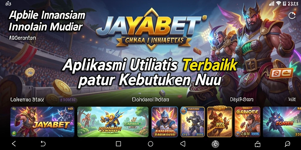 Tampilan antarmuka aplikasi JAYABET yang intuitif dan modern.