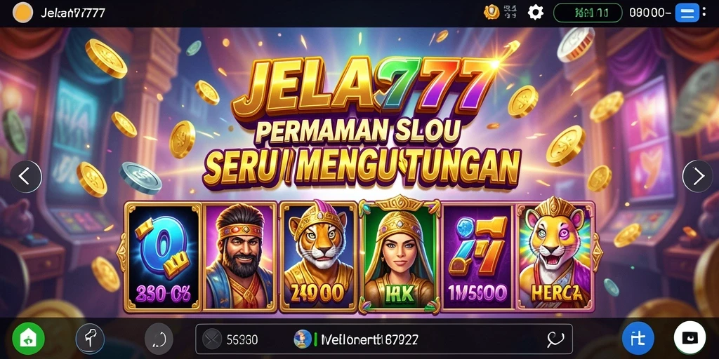 Screenshot dari gameplay JELAS777 menampilkan pengalaman bermain slot yang seru.