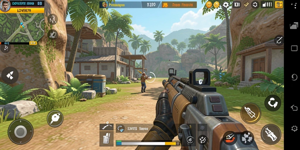 Tampilan seru dalam aksi pertempuran LOVE678 dengan gameplay TPS.