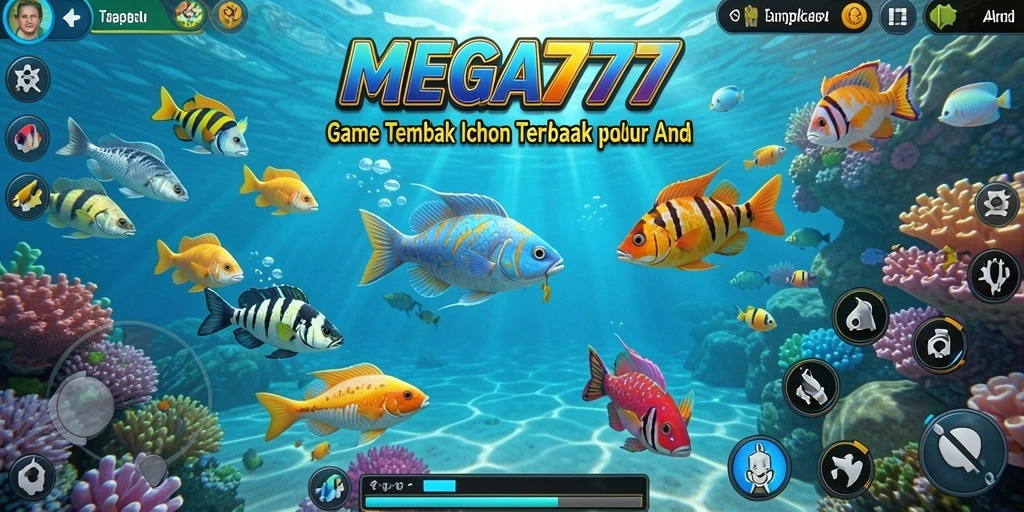Tampilan menarik dari gameplay Tembak Ikan di MEGA777.
