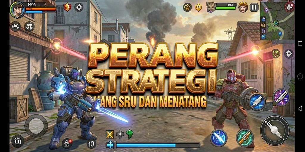 Tampilan gameplay N06 yang penuh aksi dan strategi.