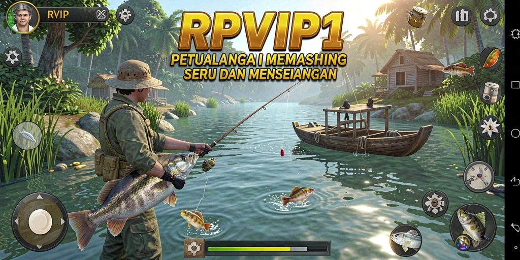 Tangkapan ikan di RPVIP1 yang menakjubkan saat gameplay.