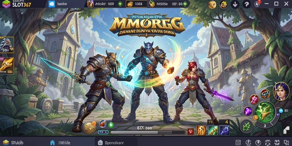 Tangkapan layar menampilkan aksi seru dalam SLOT367 dengan pemain bertempur melawan monster epik.