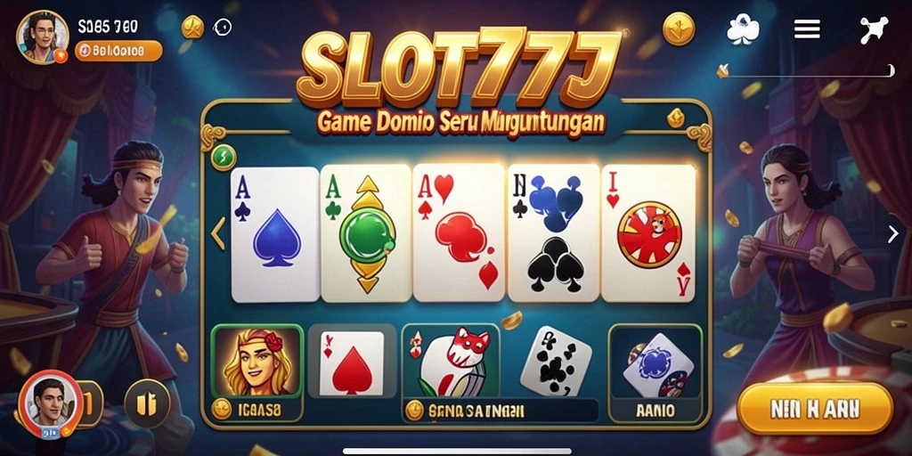 Tampilan gameplay SLOT777 yang menarik saat bermain Domino.