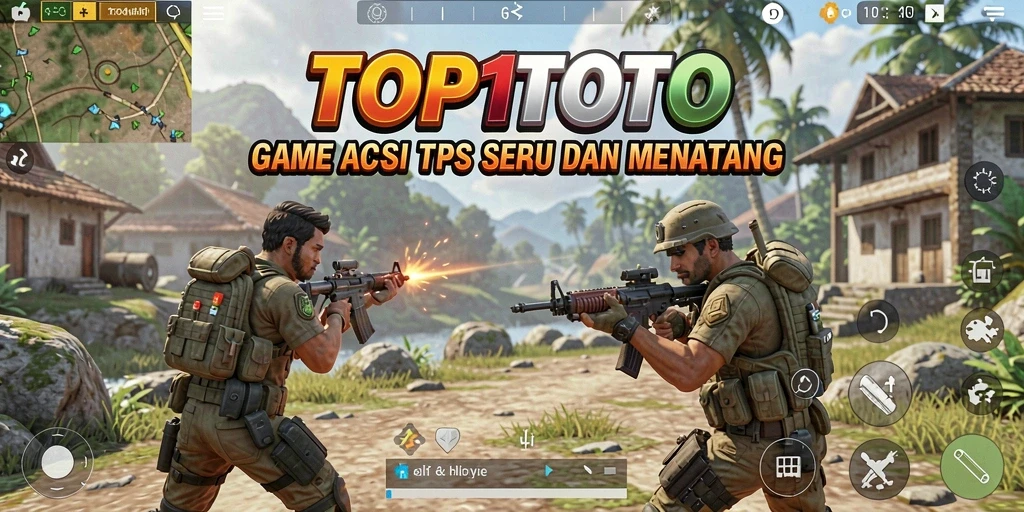 Gambar tangkapan layar menunjukkan aksi pertempuran mendebarkan dalam TOP1TOTO.